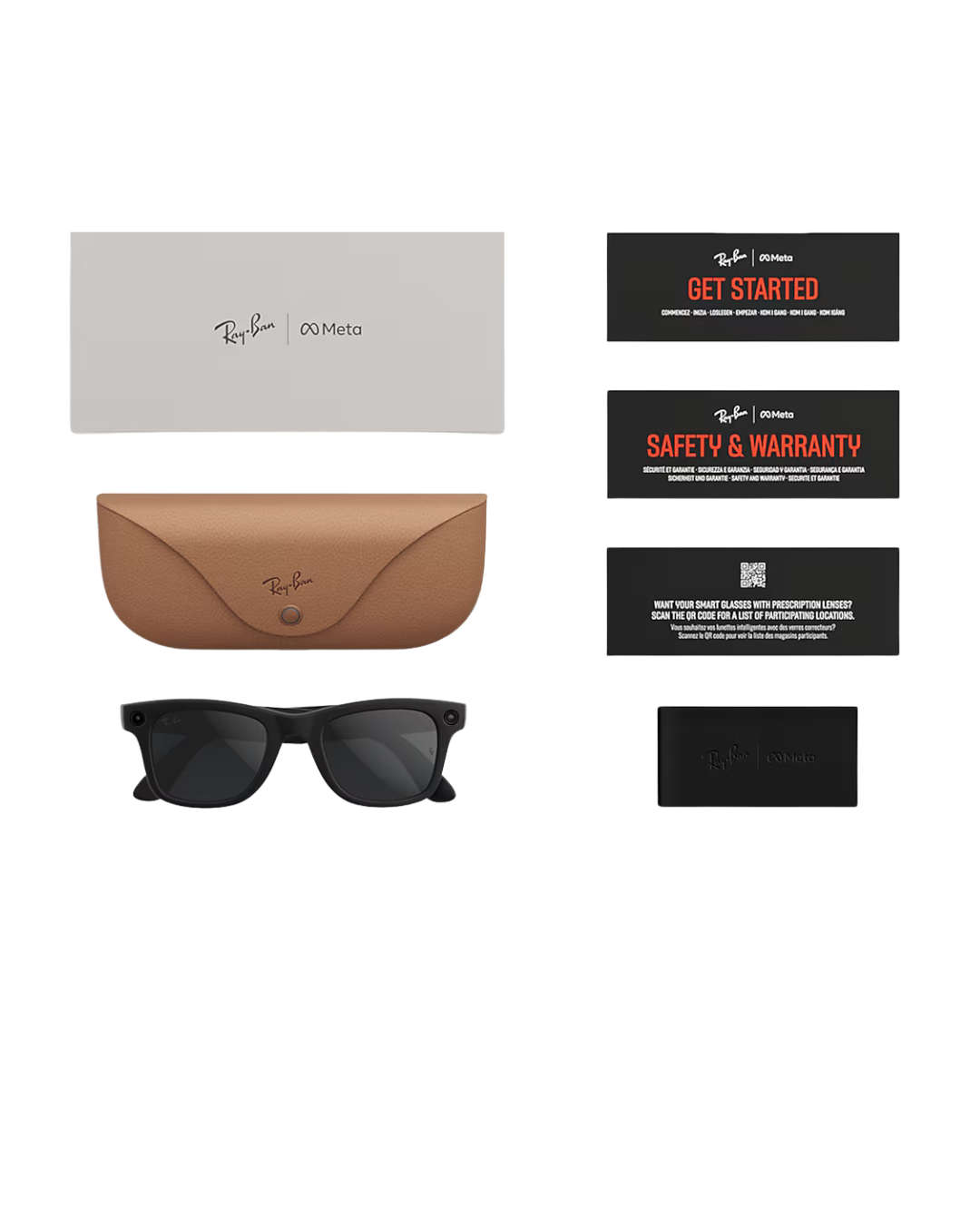 RAY-BAN RW 4012 WAYFARER META GEN2 (6840MF53-SHINY TRANS GREY)