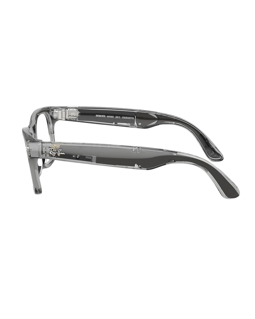 RAY-BAN RW 4012 WAYFARER META GEN2 (6840MF53-SHINY TRANS GREY)