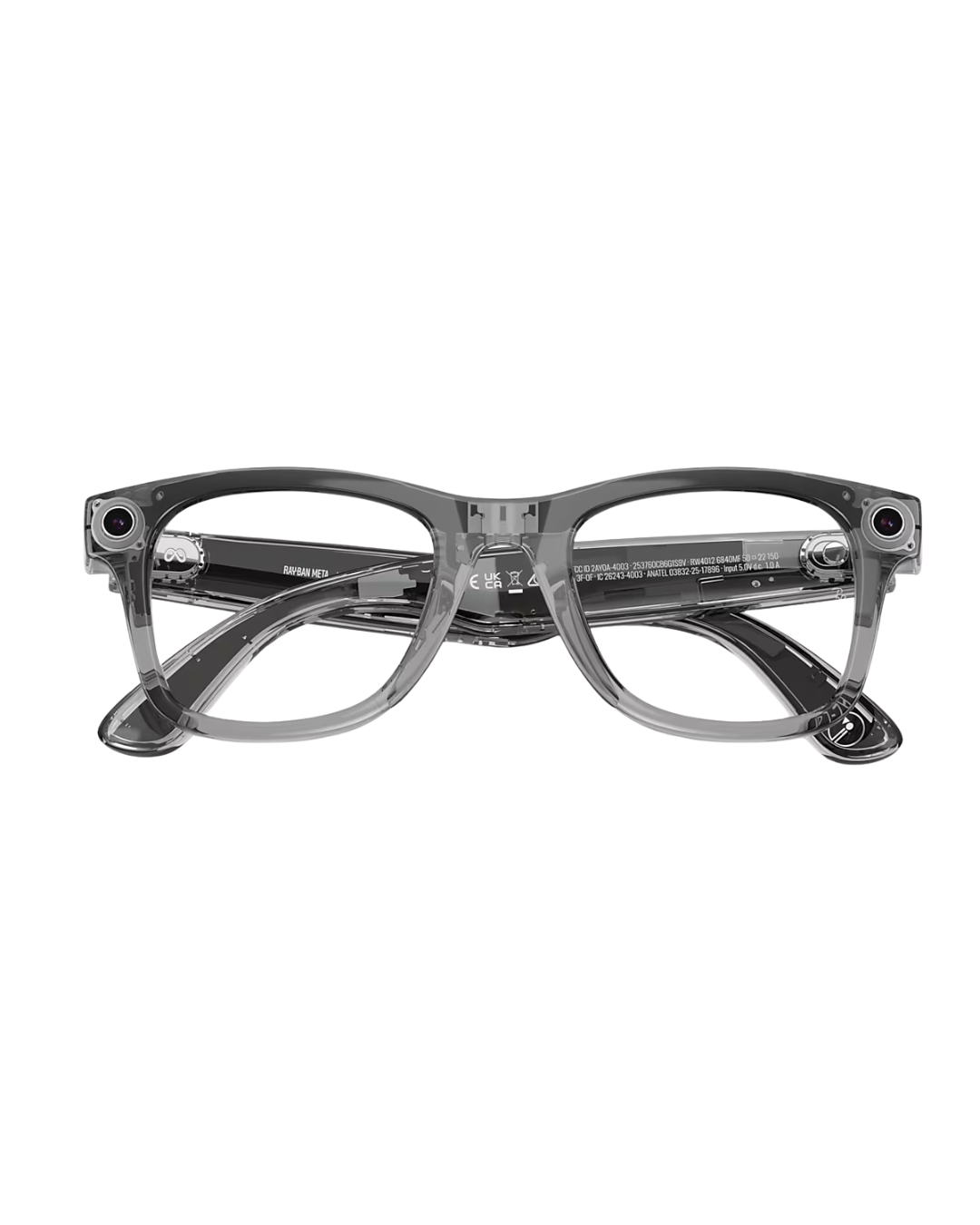 RAY-BAN RB 4012 WAYFARER META GEN2 (6840MF53-SHINY TRANS GREY)