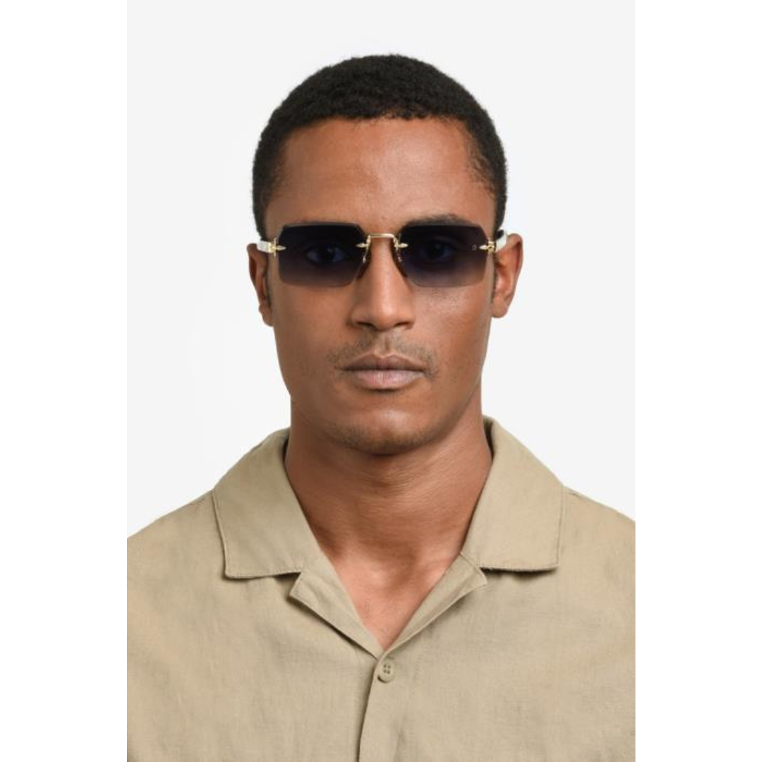 DB EYEWEAR by David Beckham DB 7109/S (RHL-GOLD BLACK)