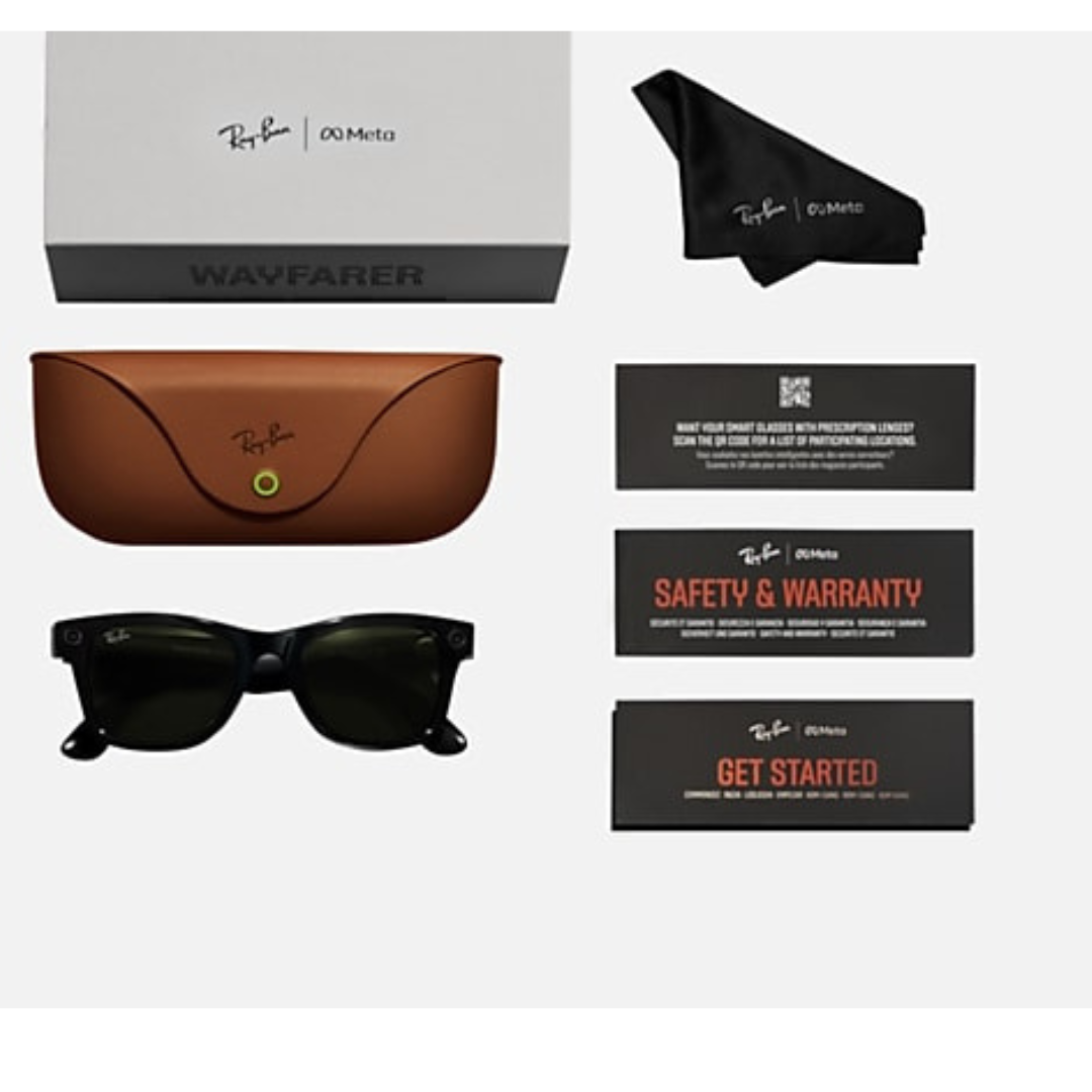 RAY-BAN RB 4006 WAYFARER META (601S1M50-MATTE BLACK)