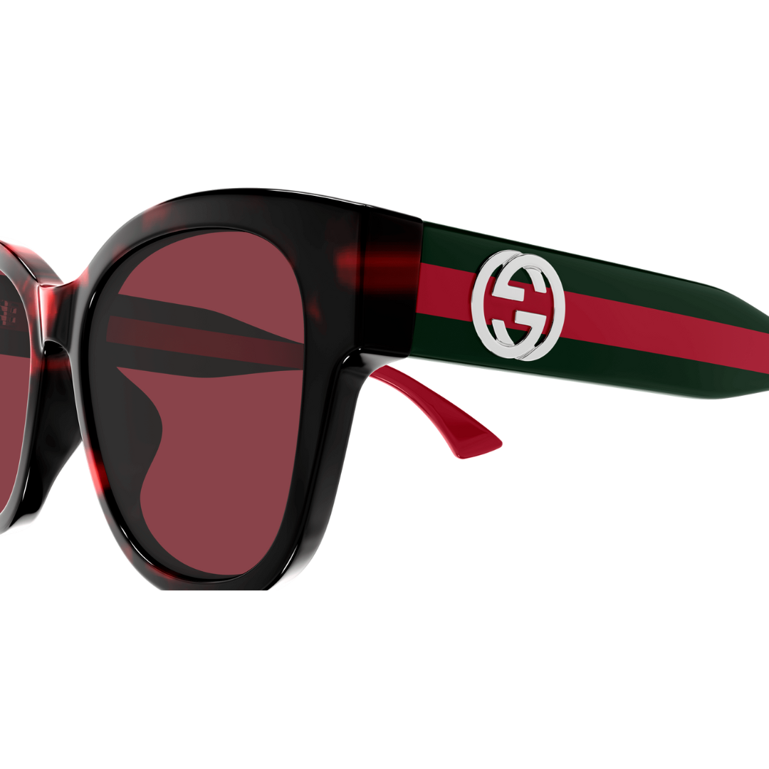 GUCCI GG1866SK (003-HAVANA GREEN RED)