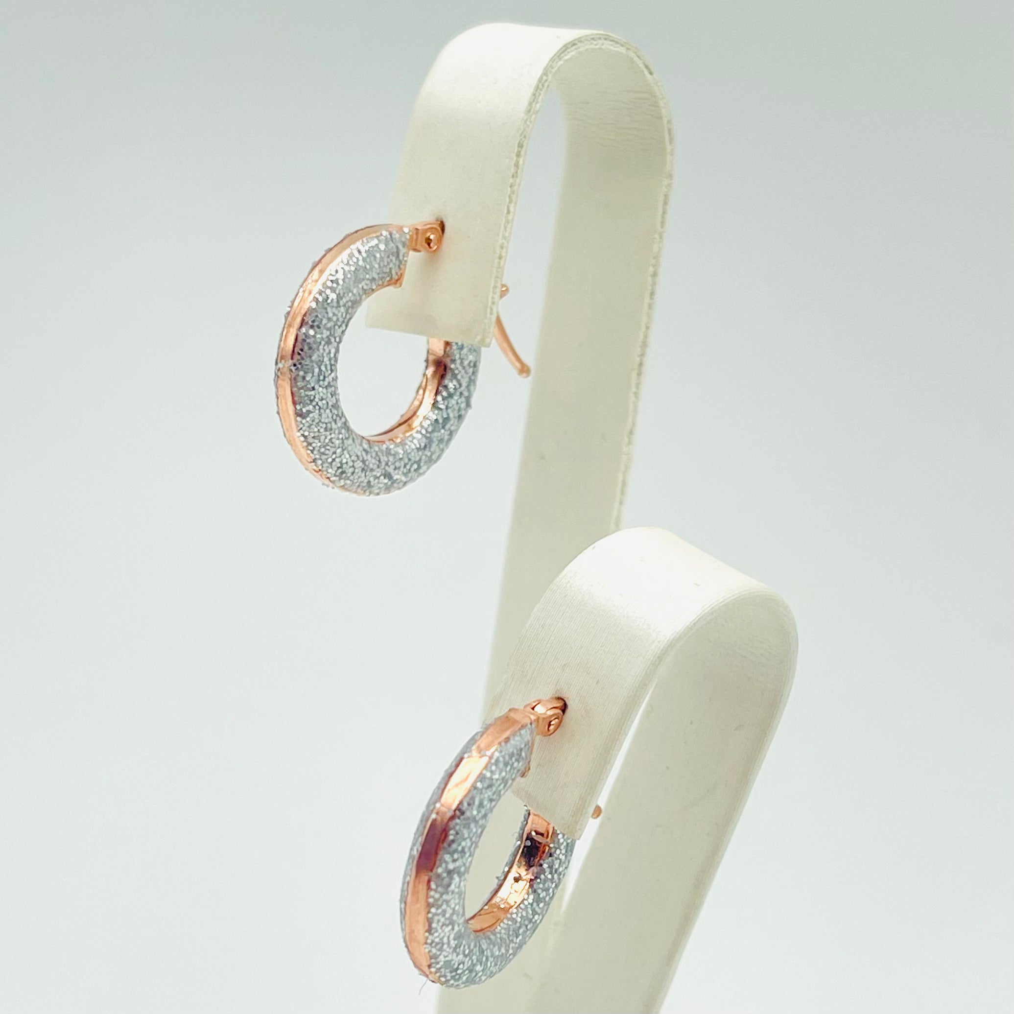 ORECCHINI A CERCHIO GLITTER 047G