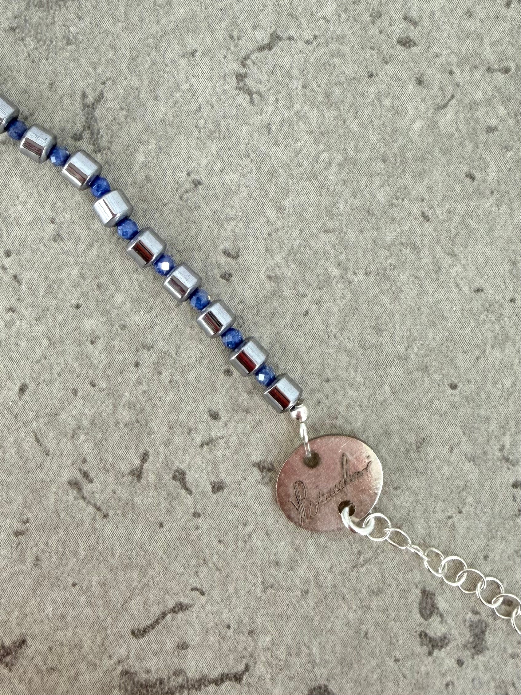 BRACCIALE "Vivi, Sorridi, Ama"(blu)