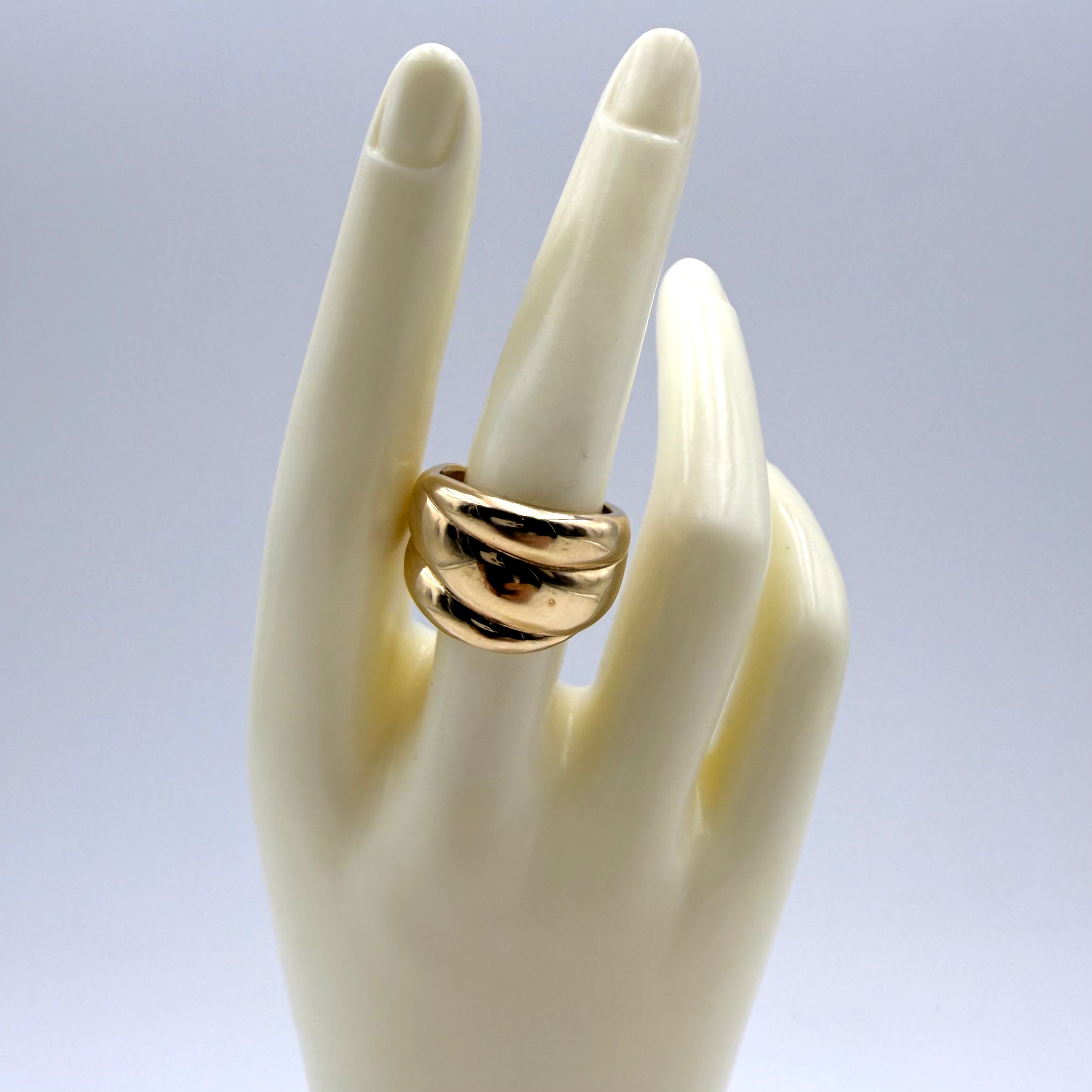 ANELLO 3 FASCE BOMBATE G 079HB