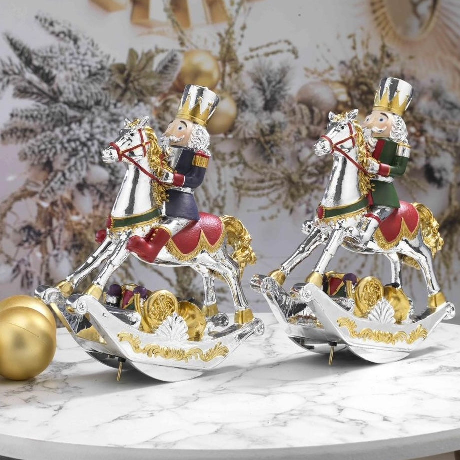 SOLDATINO SCHIACCIANOCI A CAVALLO BLU