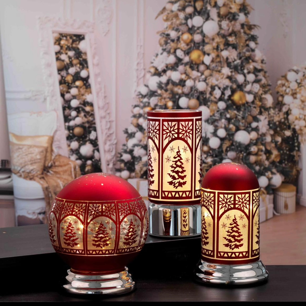 LAMPADA SFERA ROSSA 8579-01