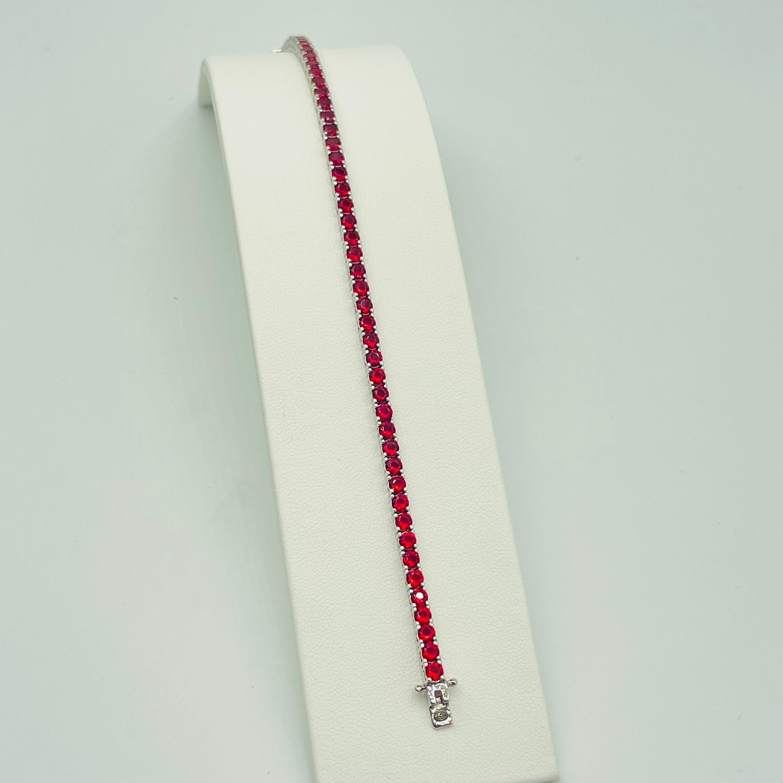 BRACCIALE TENNIS ROSSO
