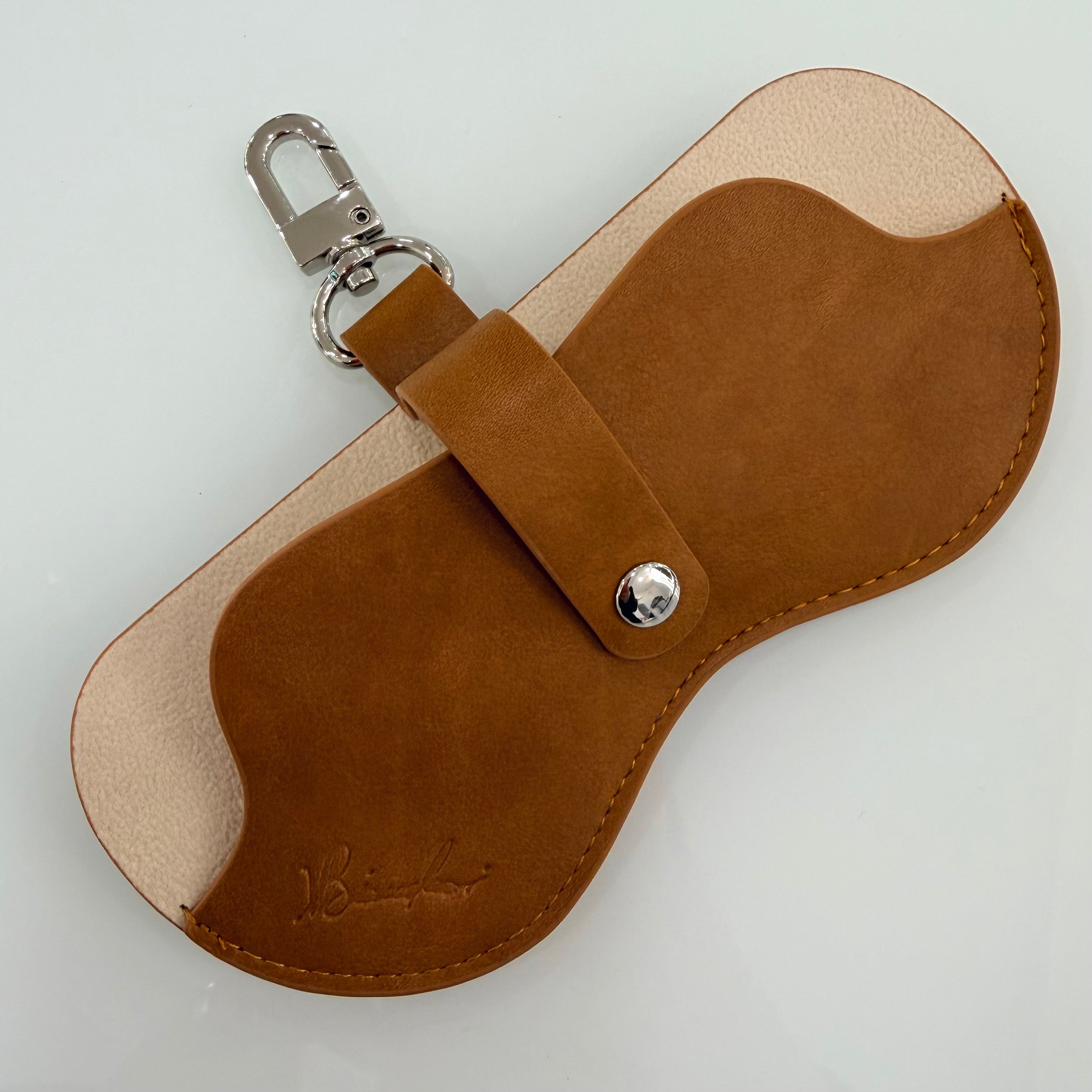 CUSTODIA OCCHIALI CLIP LIGHT BROWN