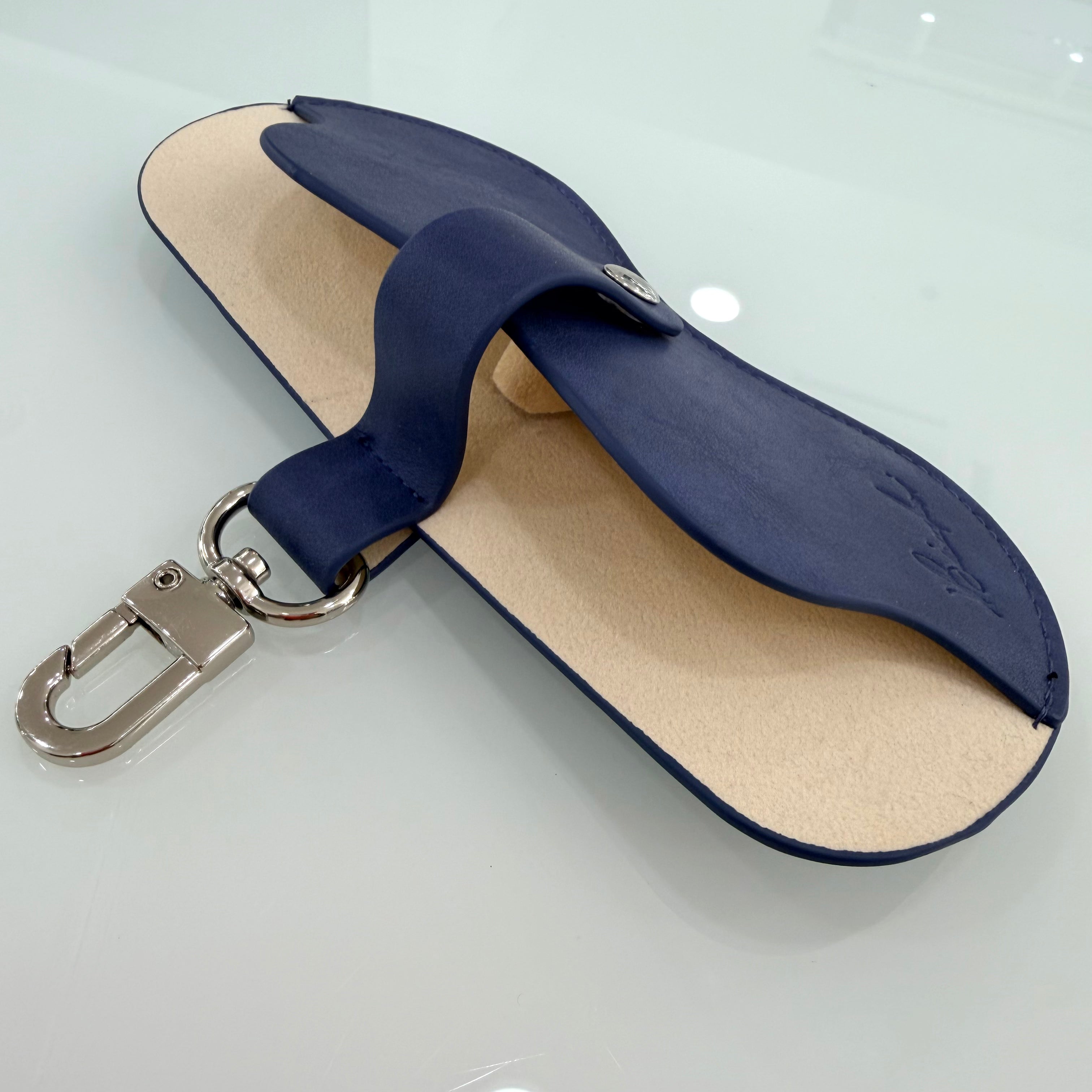 CUSTODIA OCCHIALI CLIP BLUE