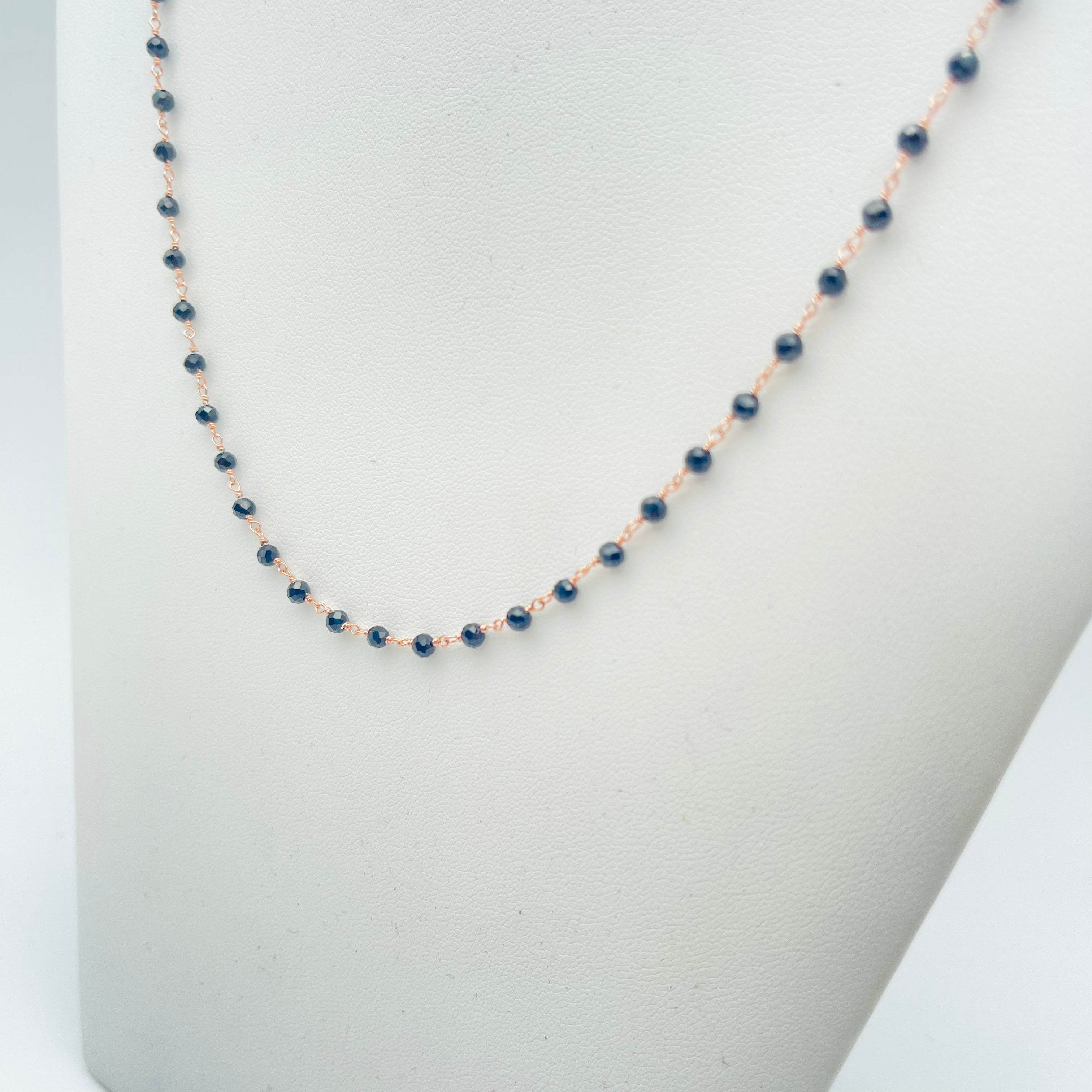 COLLANA ROSARIO NERO