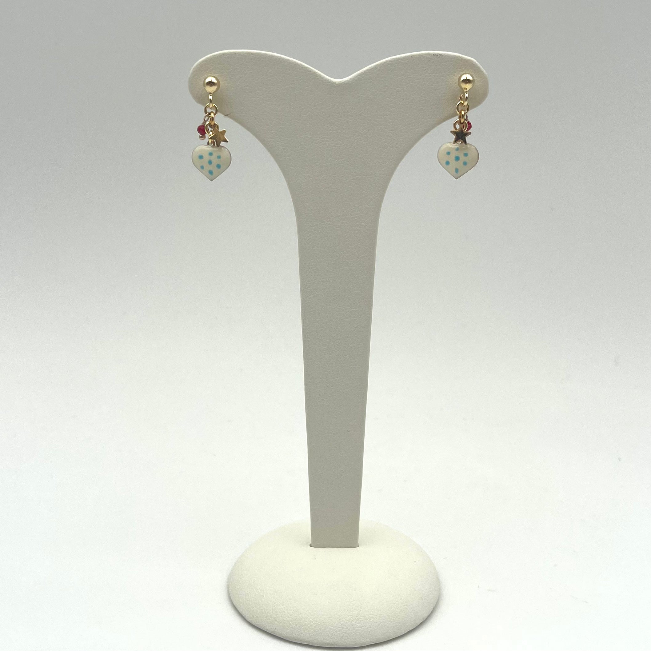 ORECCHINI CUORE SMALTATO 385