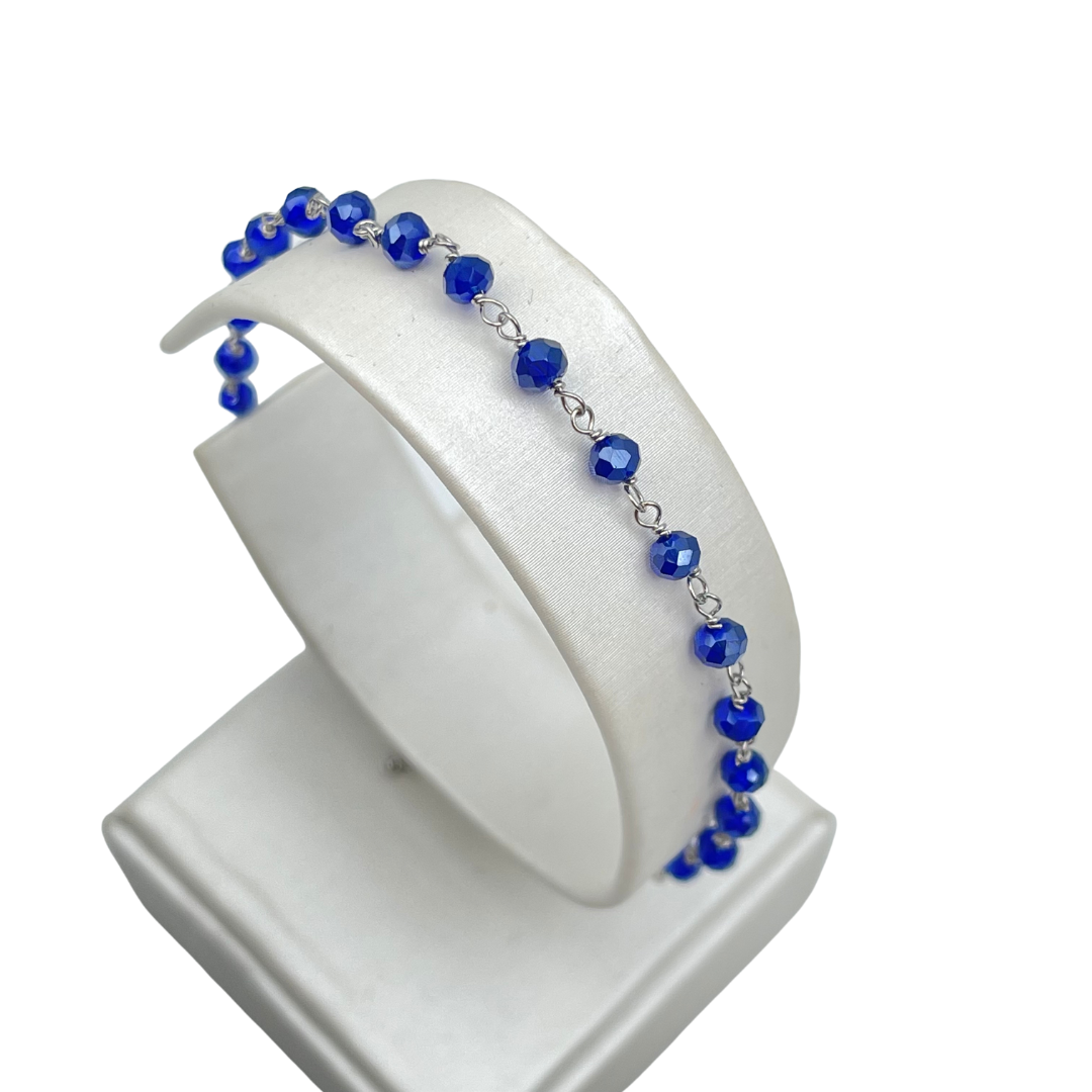 BRACCIALE ROSARIO AZZURRO