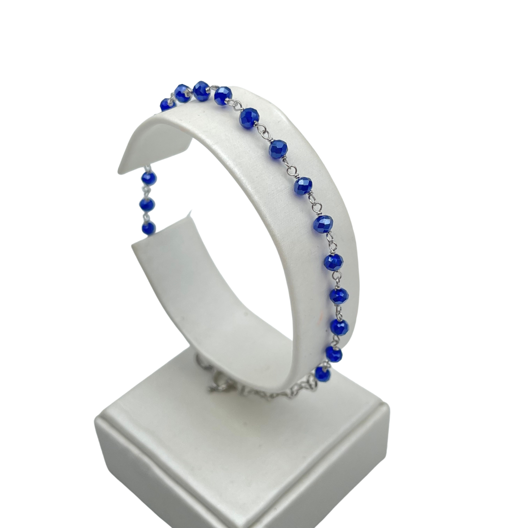 BRACCIALE ROSARIO AZZURRO