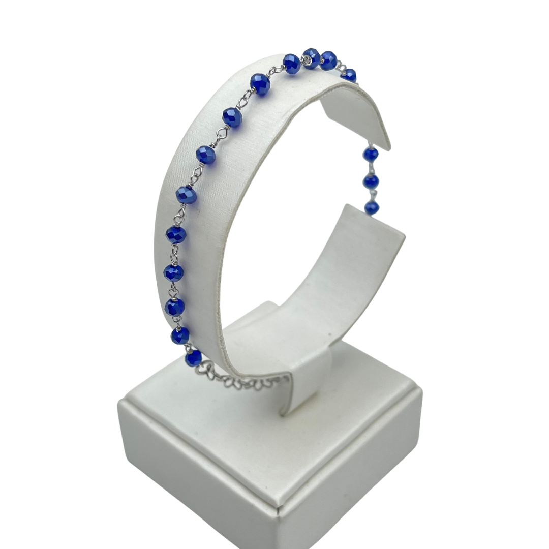 BRACCIALE ROSARIO AZZURRO