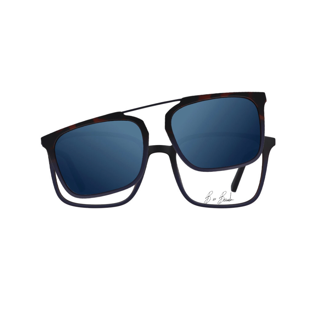 BbyBIANCHESSI clip-on 0315 (074M-HAVANA BLUE MAT)