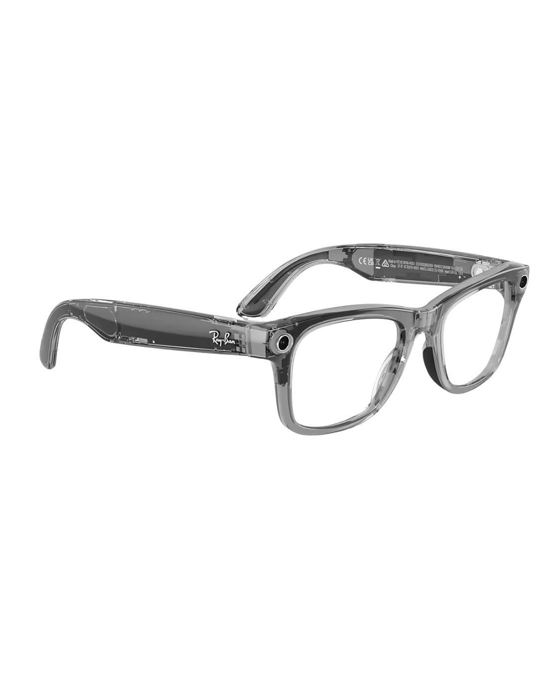 RAY-BAN RW 4012 WAYFARER META GEN2 (6840MF53-SHINY TRANS GREY)