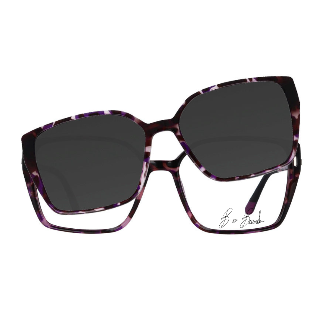 BbyBIANCHESSI clip-on 324 (012-VIOLA/HAVANA)