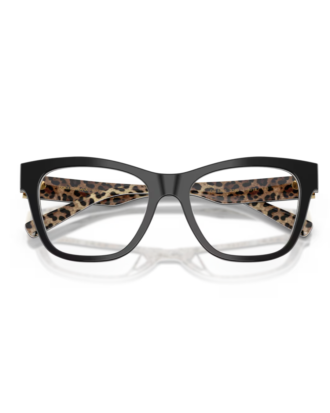 DOLCE & GABBANA DG3430 (3299-BLACK/ANIMALIER)