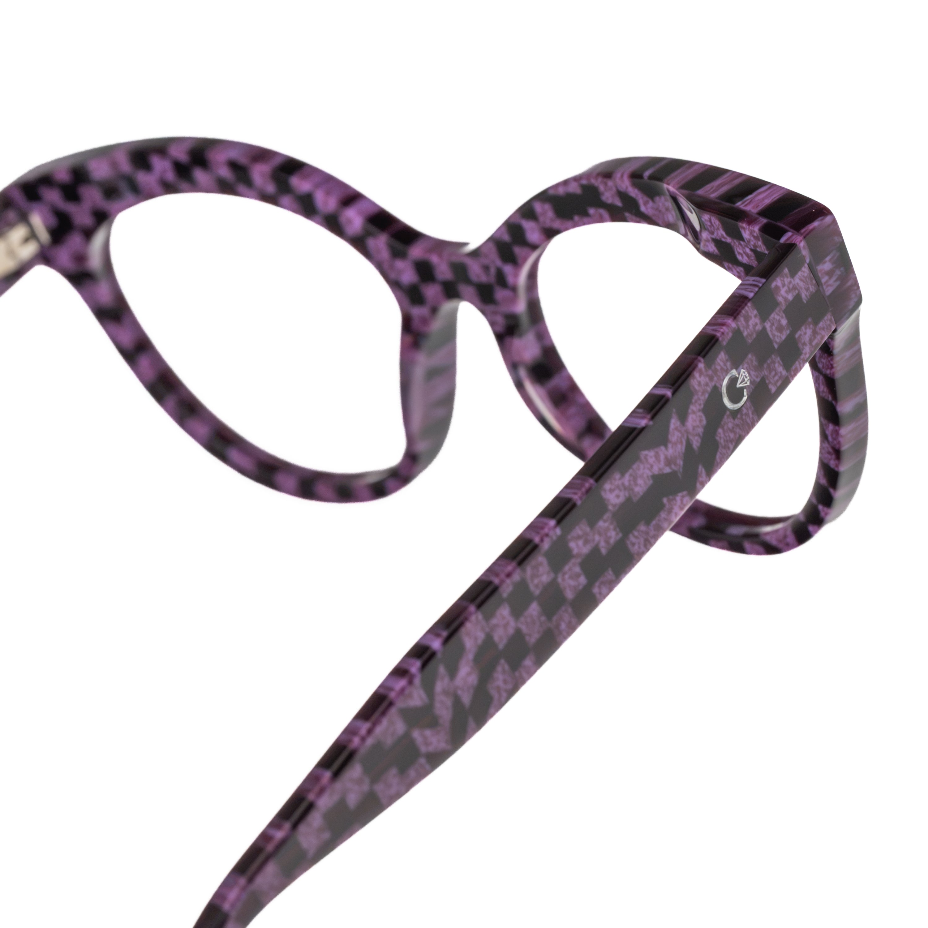 CELESTE EYEWEAR -MERY CLIP(555-VIOLET SQUARE)