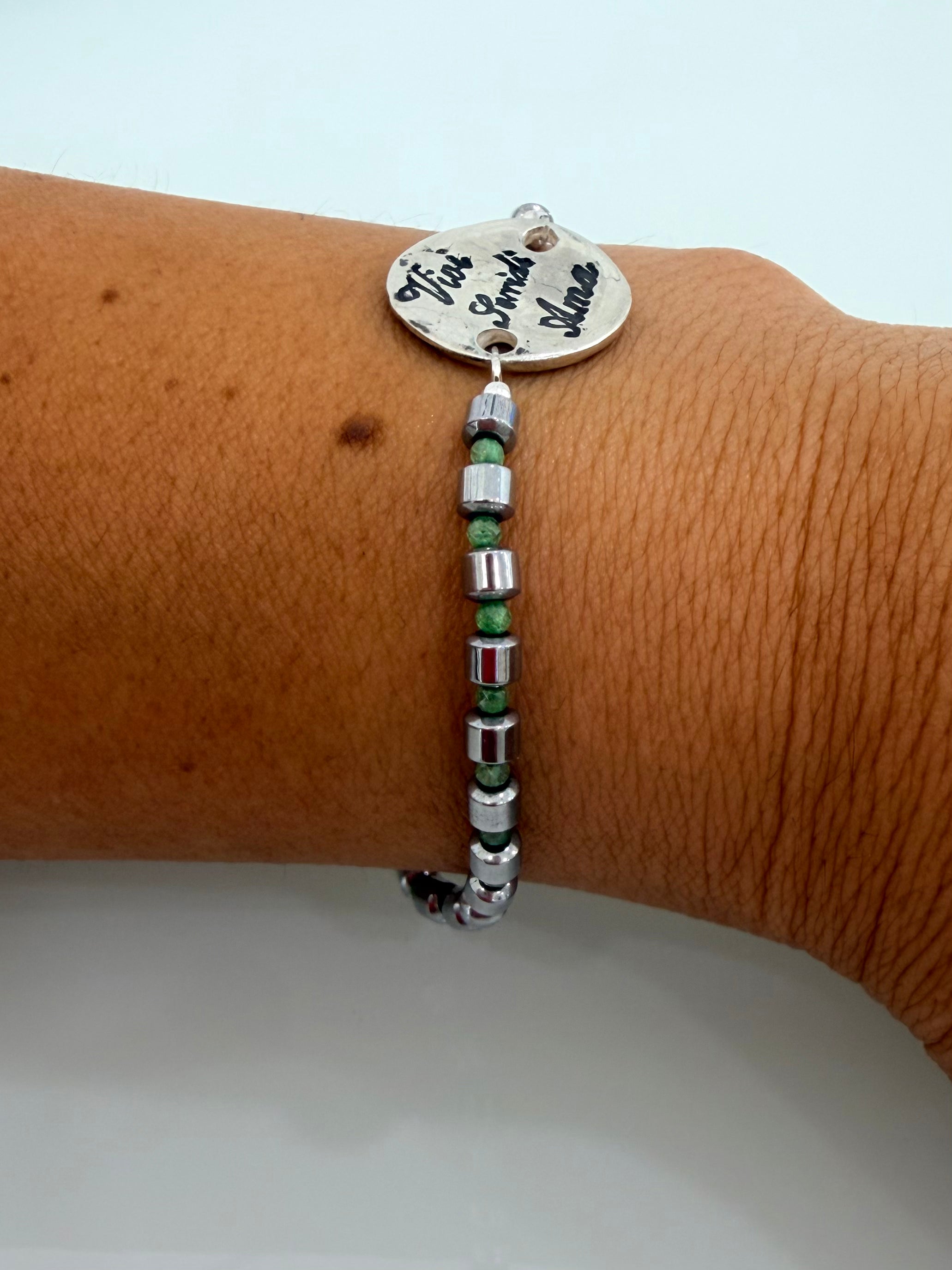 BRACCIALE "Vivi, Sorridi, Ama"(verde)