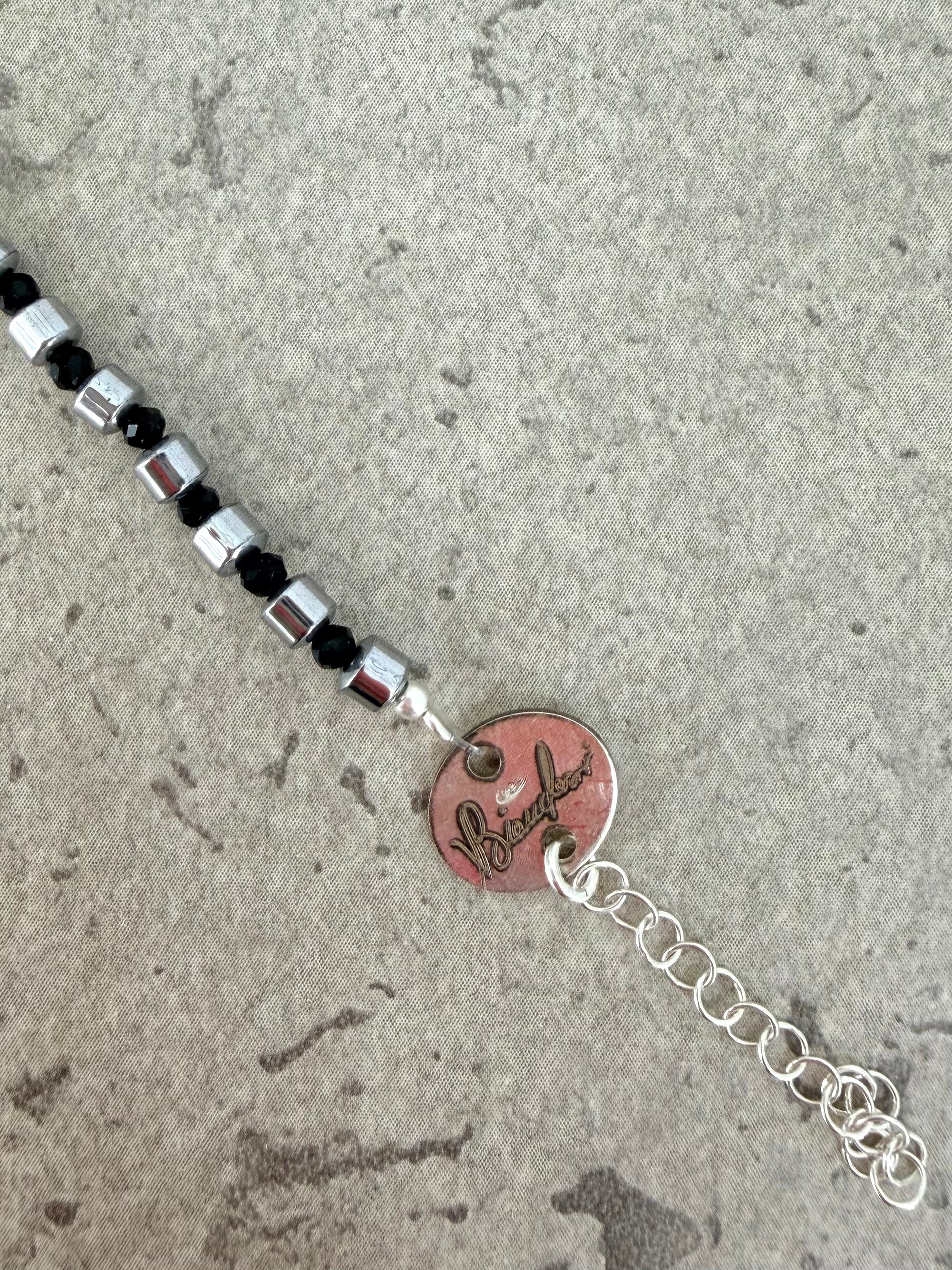 BRACCIALE "Vivi, Sorridi, Ama"(nero)