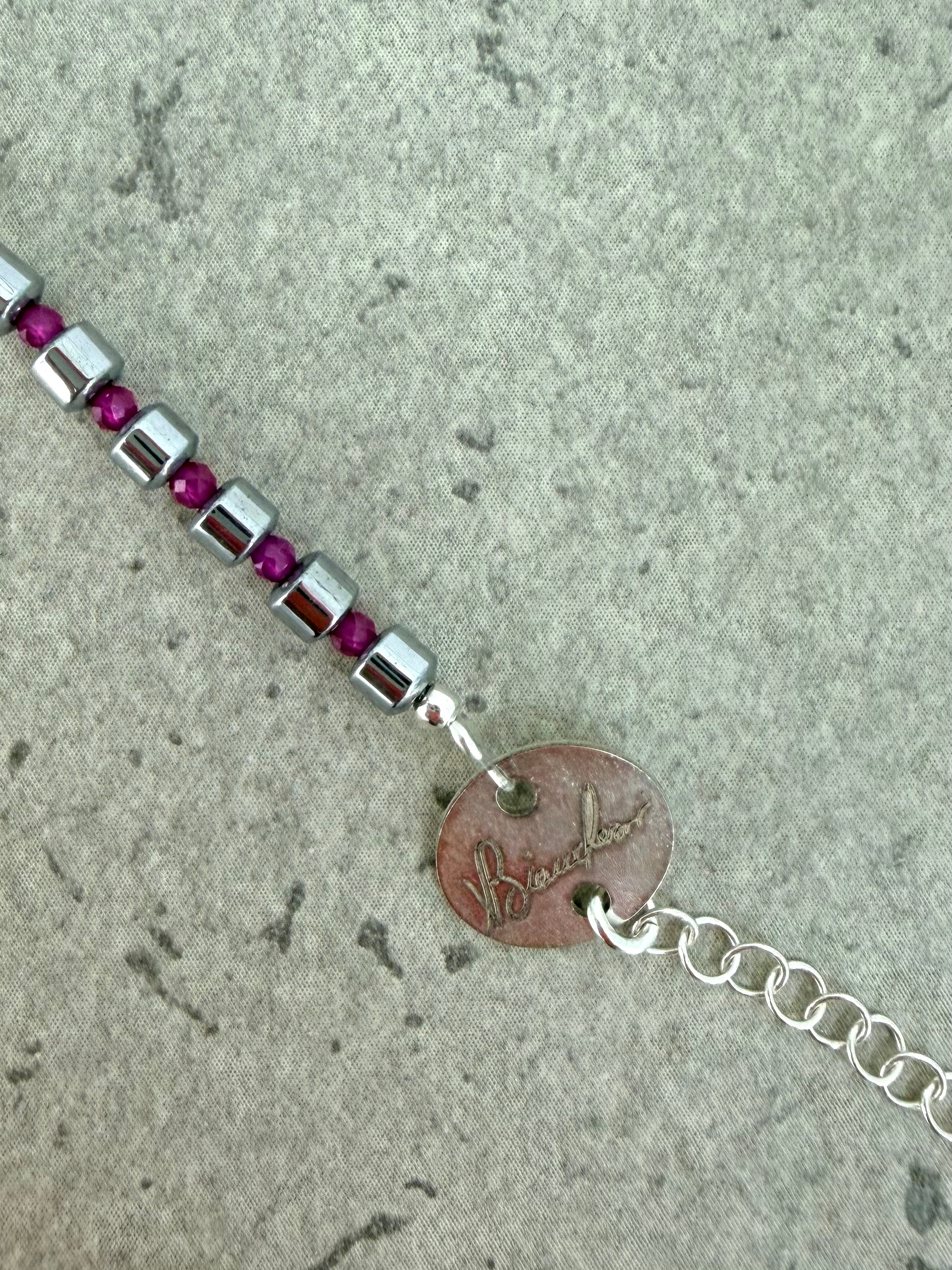 BRACCIALE "Vivi, Sorridi, Ama"(cherry)