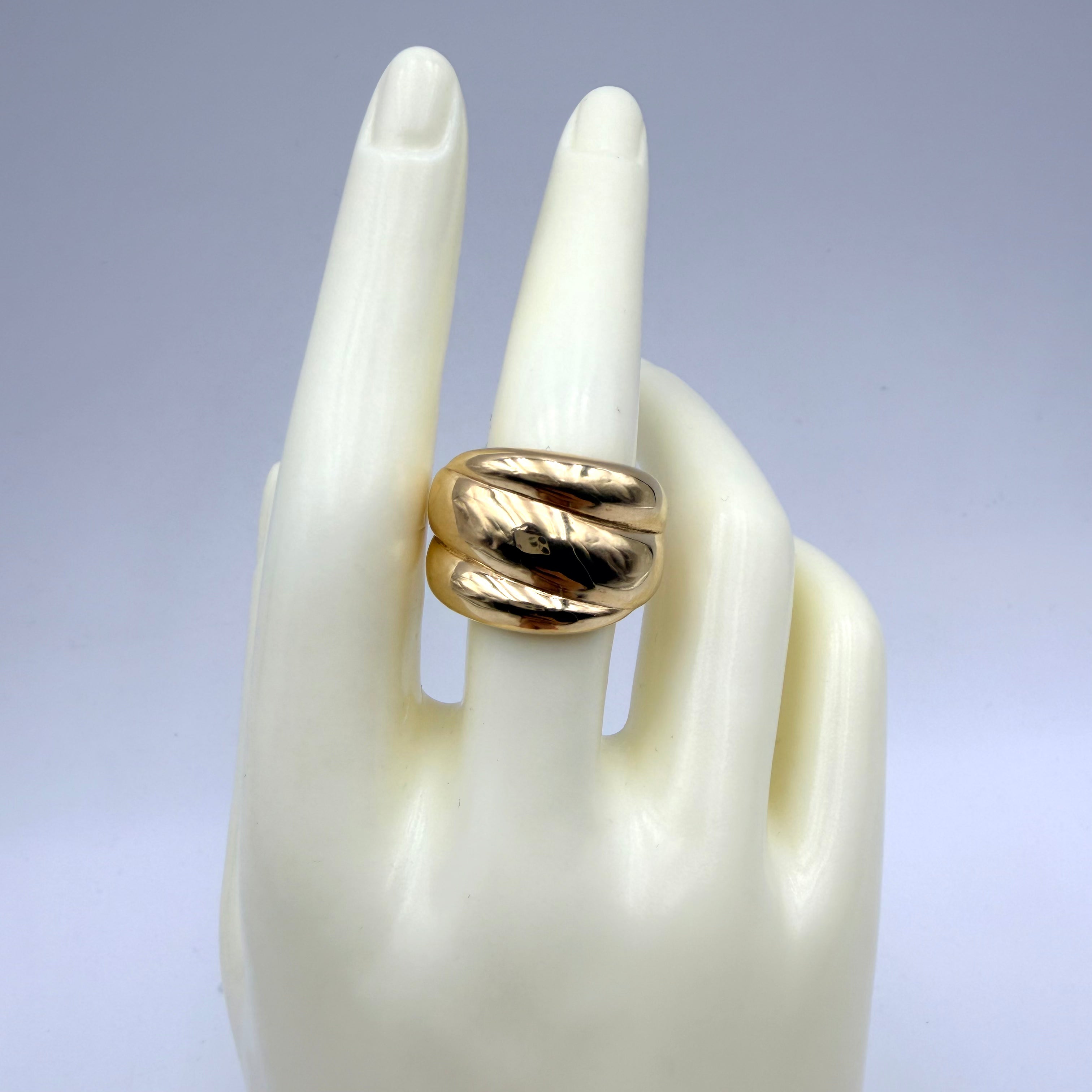 ANELLO 3 FASCE BOMBATE G 079HB