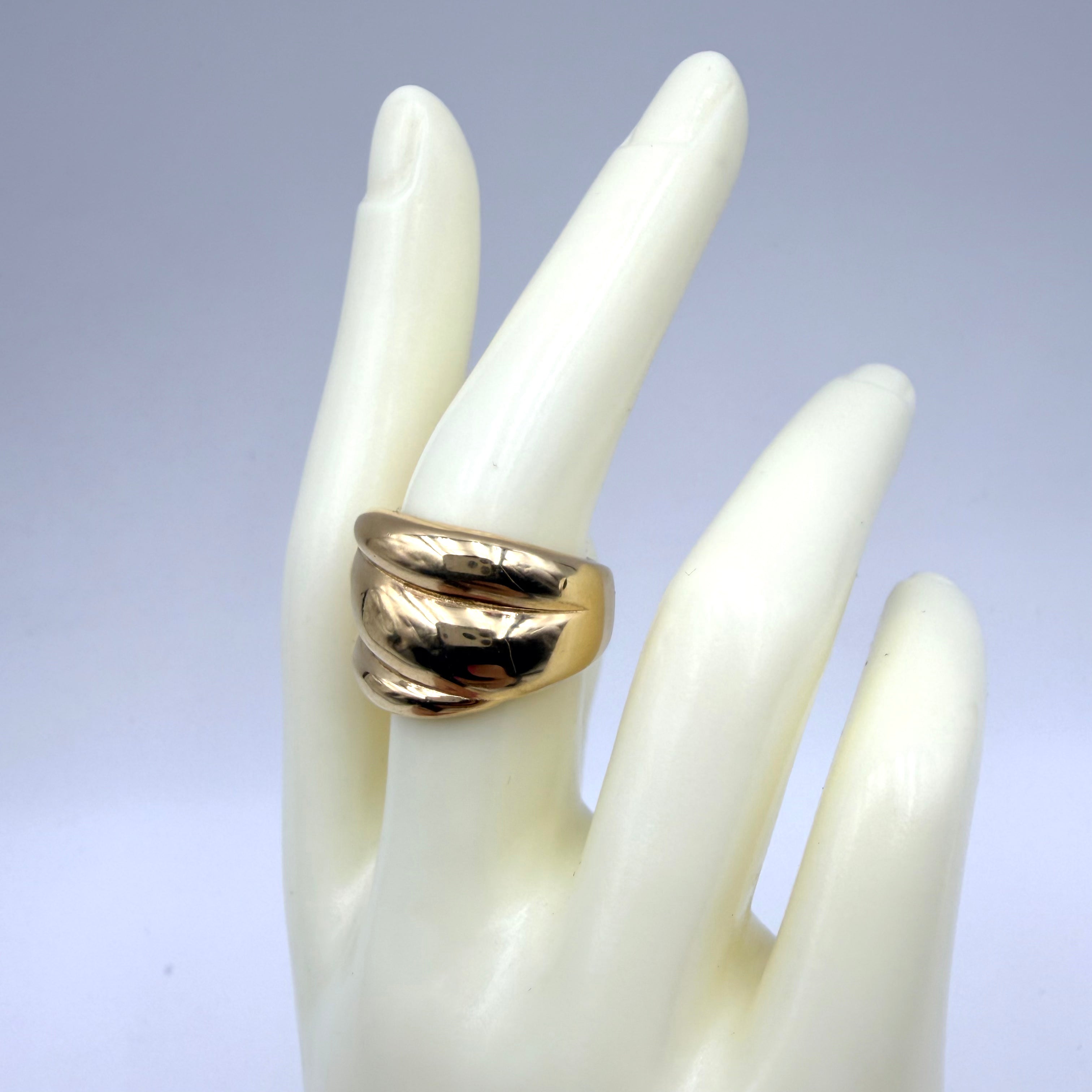 ANELLO 3 FASCE BOMBATE G 079HB