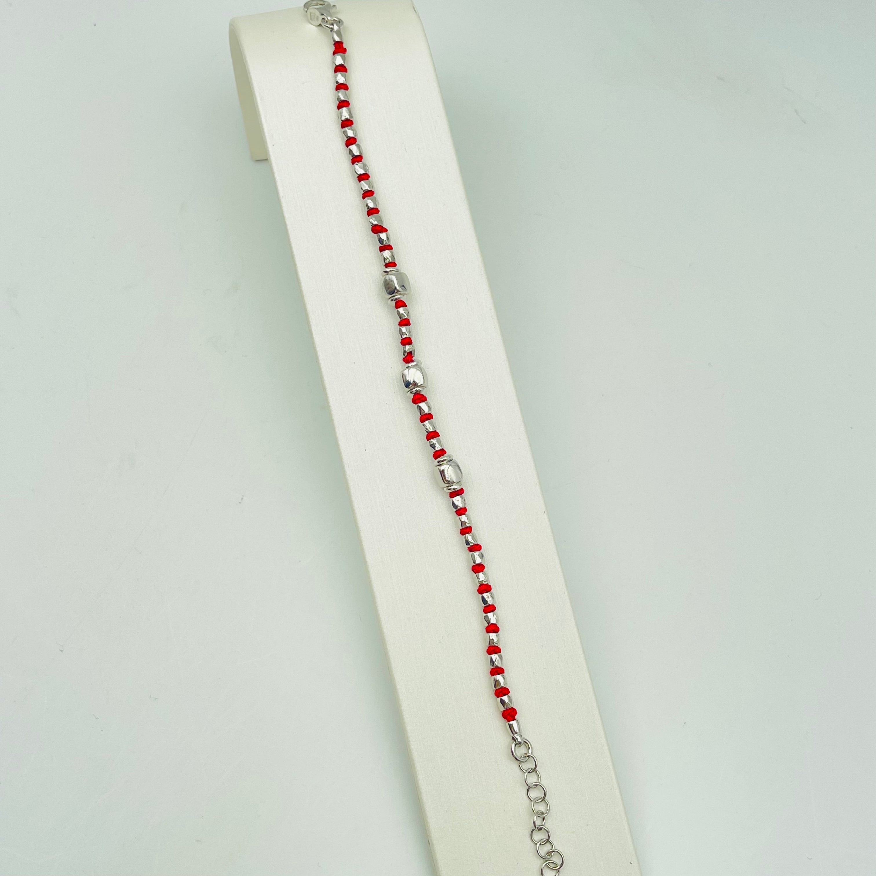 BRACCIALE CORDA ROSSO