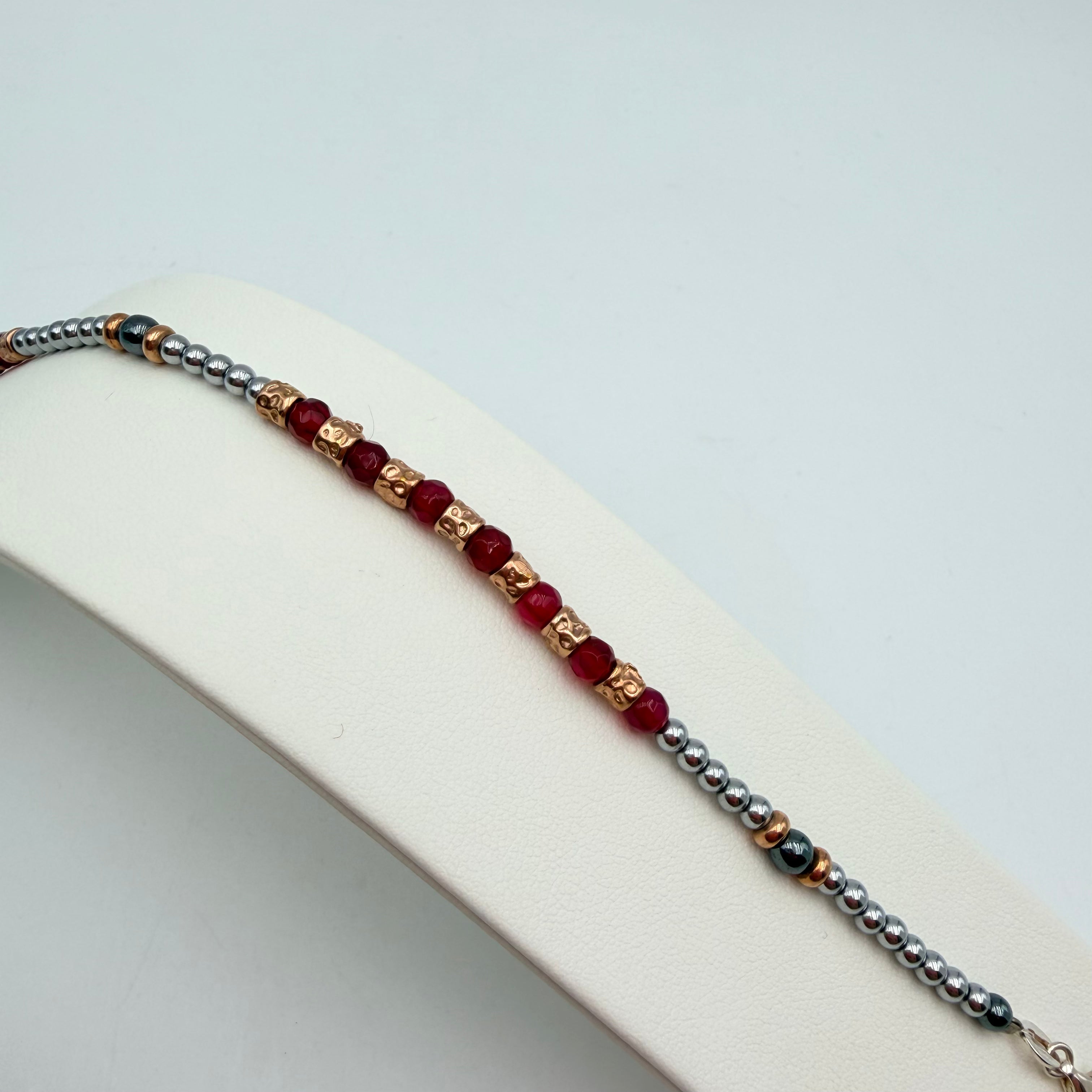 BRACCIALE QUARZO ROSA 906