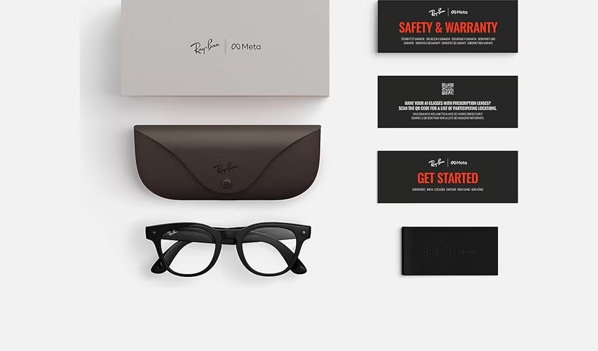 RAY-BAN RW 7002 SCRIBER OPTICS META GEN2 (20049-SHINY BLACK)